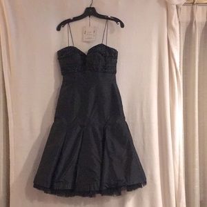 Jovani black fit and flare cocktail dress